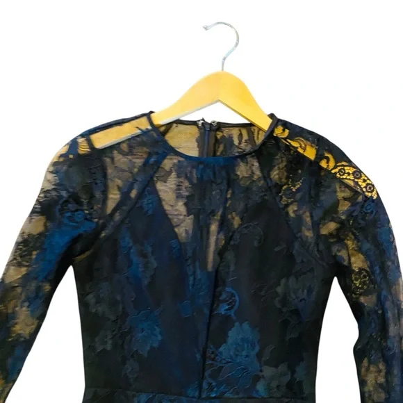 Lovers + Friends Black Lace Sheer Nora Jumpsuit - Picture 6 of 8